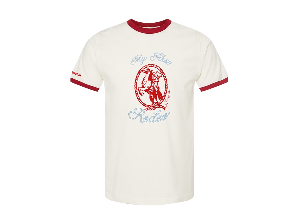 Kid's Ringer T-Shirt White & Red