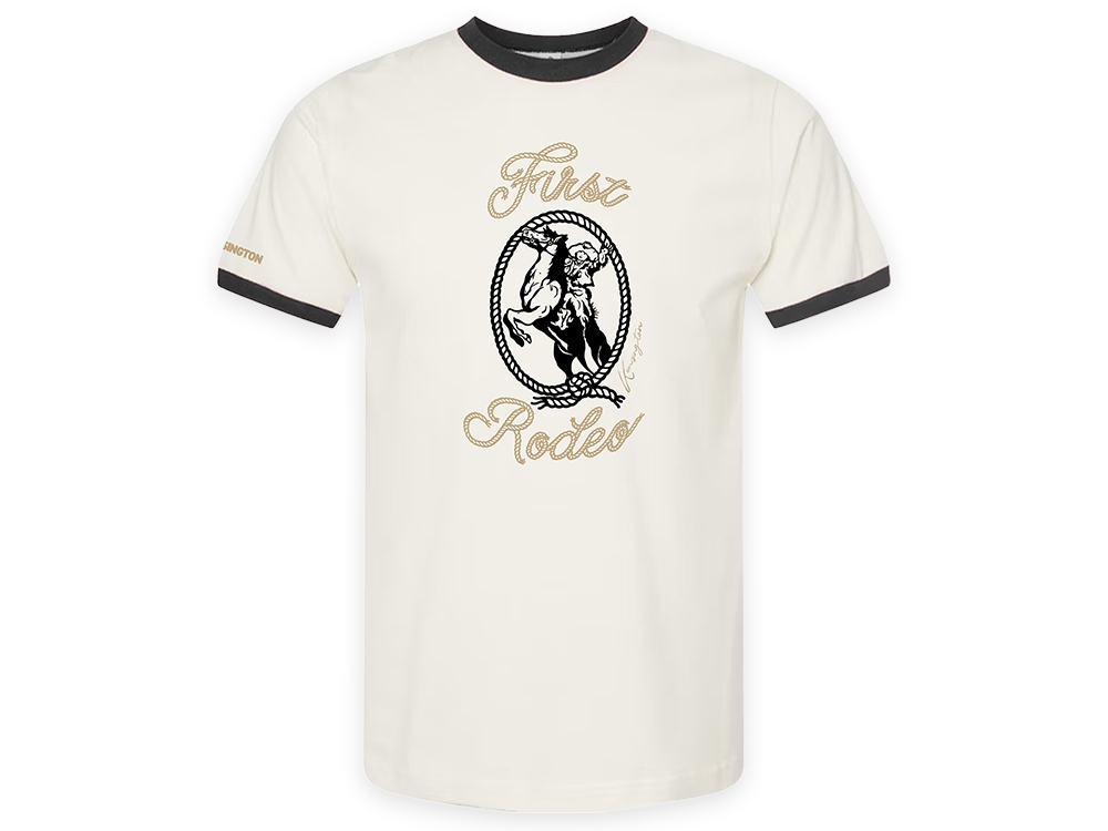 Ringer T-Shirt White & Black